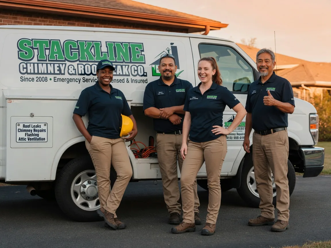 Chimney flashing repair company in Brooklyn, IA